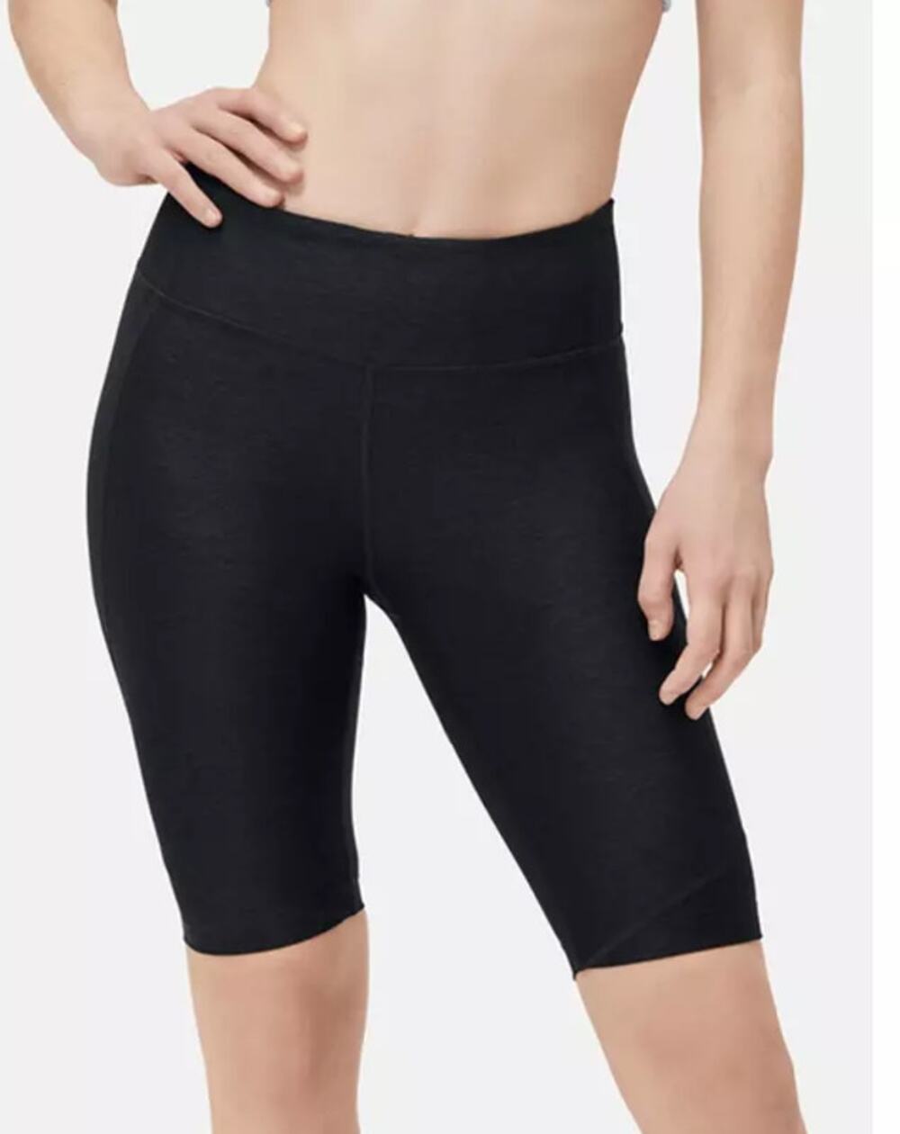 OUTDOOR VOICES Womens Double Time 10" Biker Shorts XS Charcoal Grey Mid Rise NWT